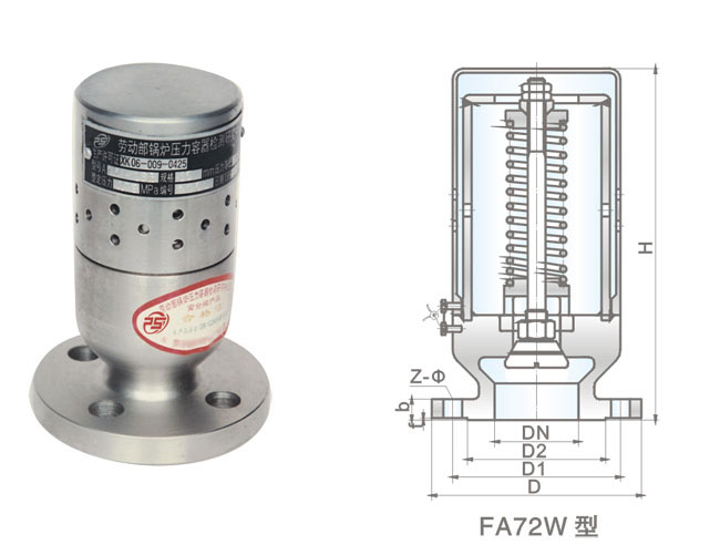 FA72W型真空负压安全阀